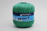 Mondial NILO Egyptian Cotton Prints Crochet Thread/Yarn Size 8 - 863 Green